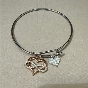 Elegant Heart Charm Bracelet